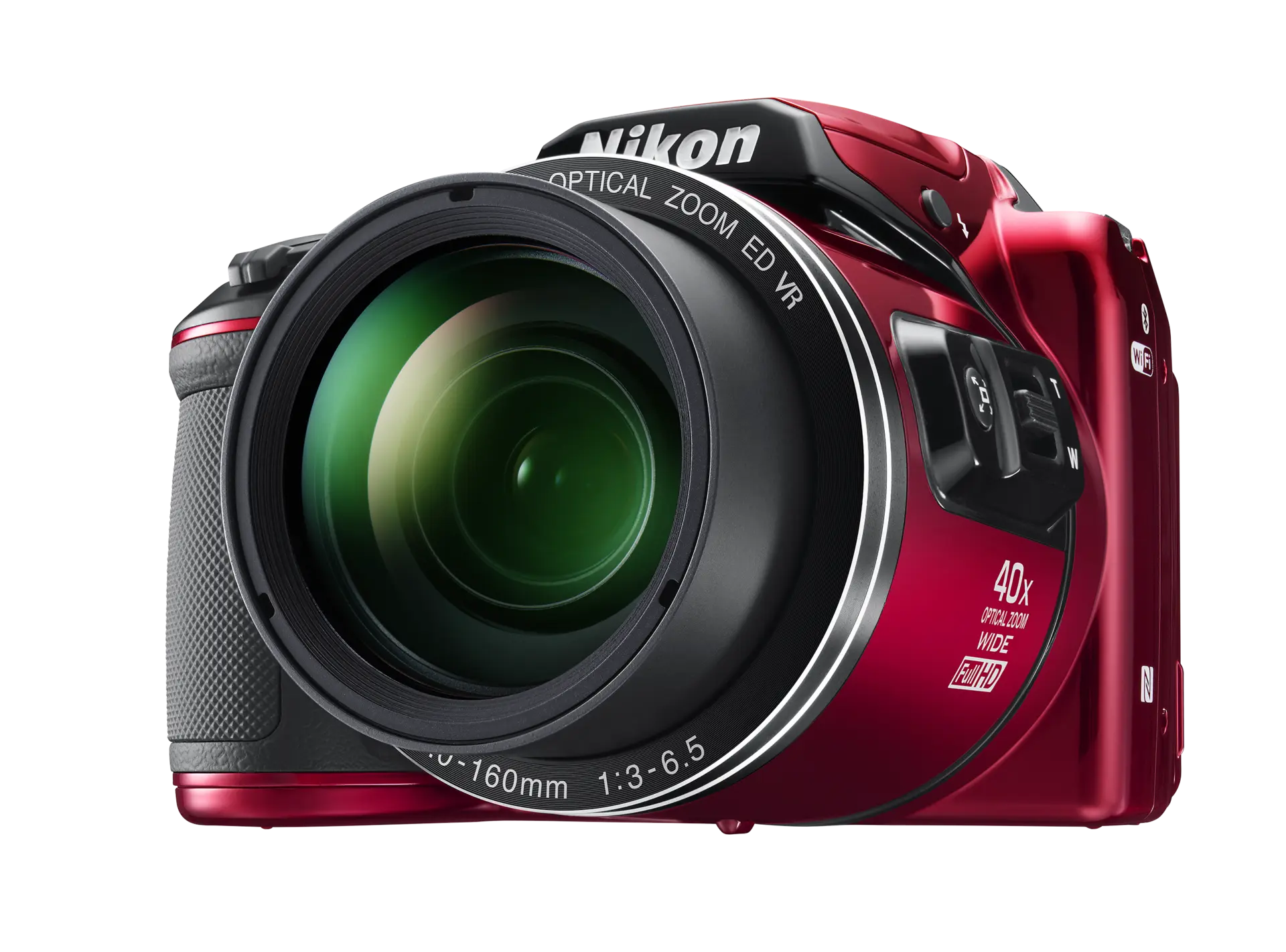 Nikon COOLPIX B500 | Fotocamera bridge digitale | Prugna, rosso e nero